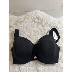 Le Mystere Dream Tisha Full-Busted Bra Black 38G Underwire Wide strap New Tags